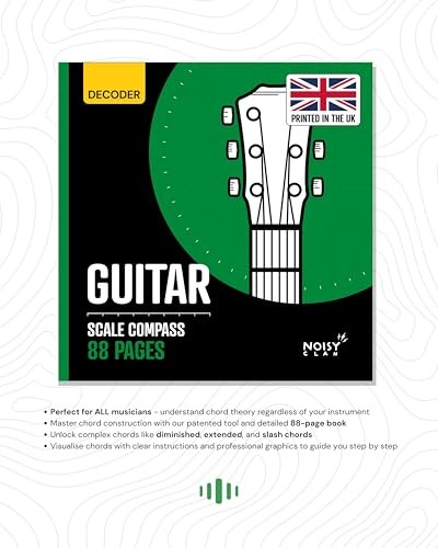 Sliding Guitar Scales Compass & 88-Page Decoder Book for Scale Compass
