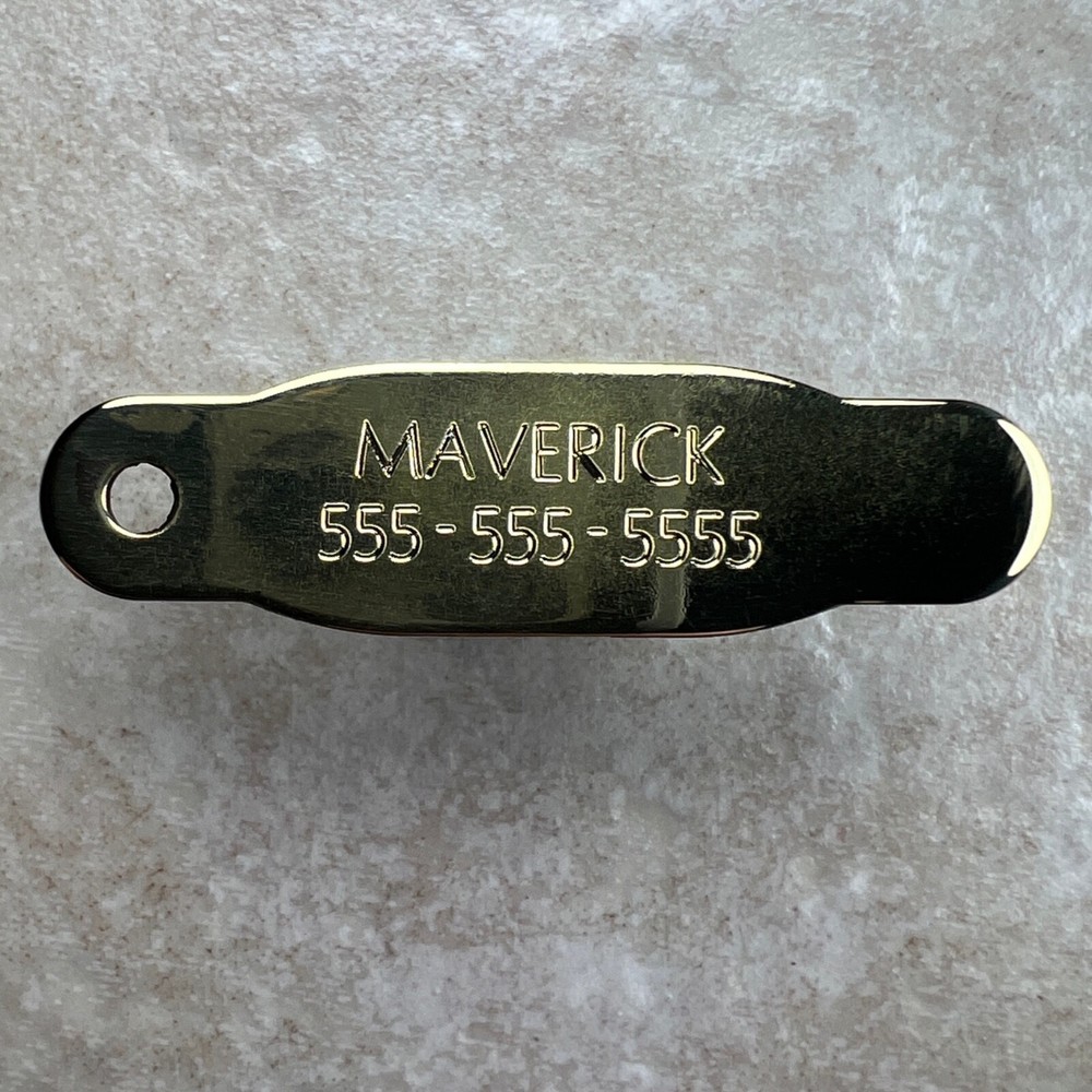 Custom Engraved Tags Personalized ID Tags Name Plate MINI BRASS Nameplate BATON