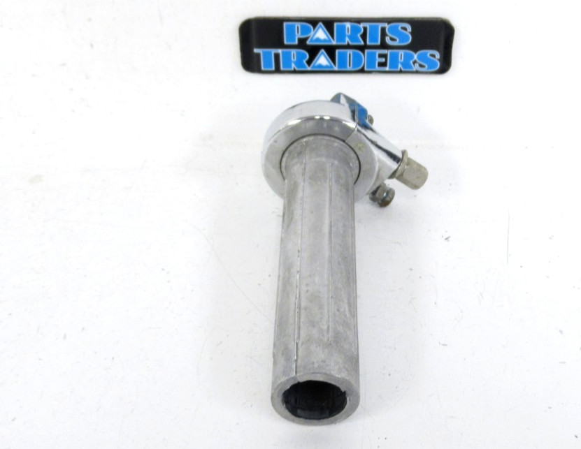 British Style Chrome Throttle Tube Assembly Single Cable Pull 7/8"