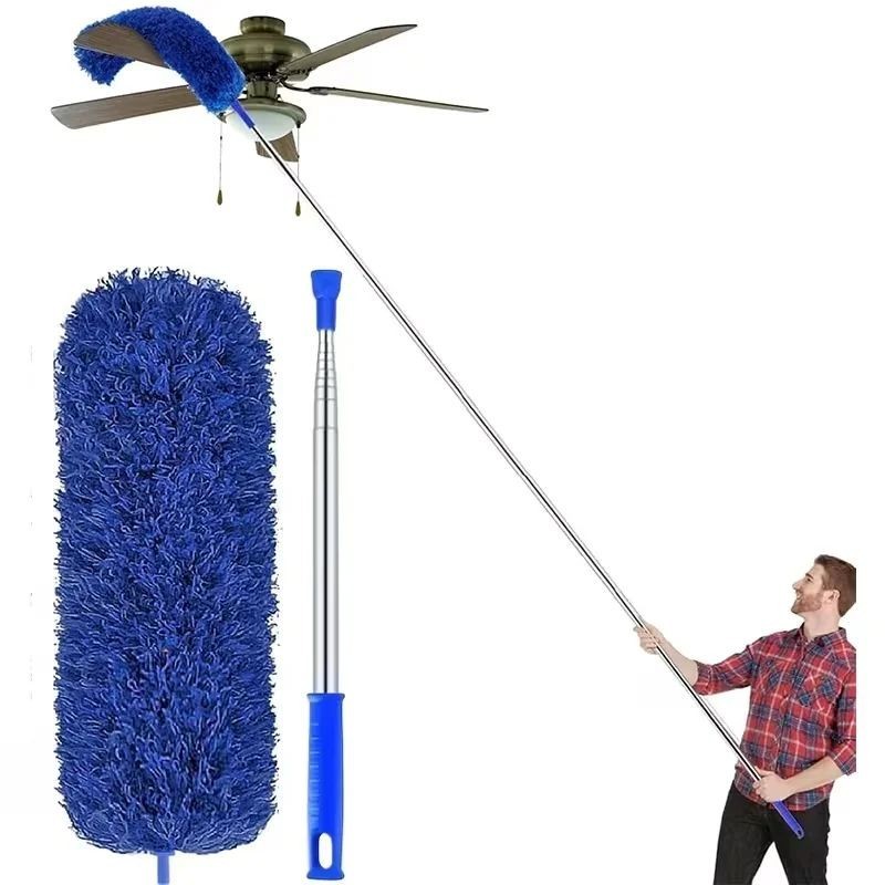 111" Extendable Microfiber Duster Bendable Retractable Pole Brush