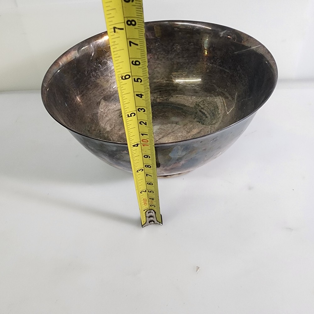 Reed & Barton 101 Footed Silver Plated Bowl 8" Diameter