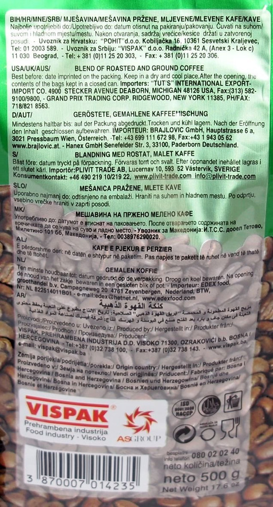 GROUND COFFEE 500G