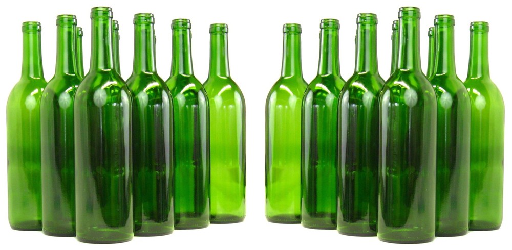 Green Bordeaux Wine Bottles-2 Cases For Wine Making