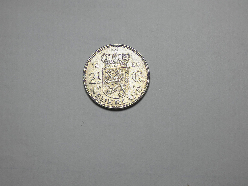 Netherlands 21/2 Guilden,1980