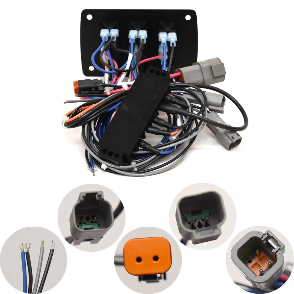 Tracker Boat Switch Panel 303744 | w/ Breakers 5 1/4 x 3 1/4 Inch