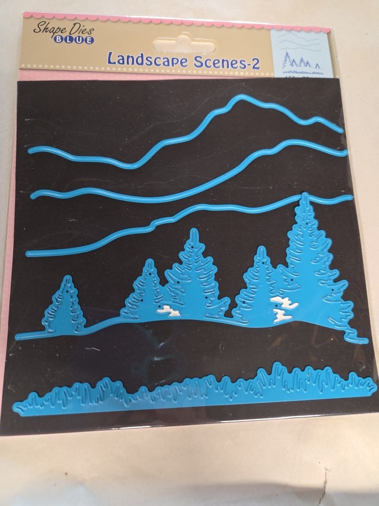 Shape Dies Blue Landscape Scenes 2