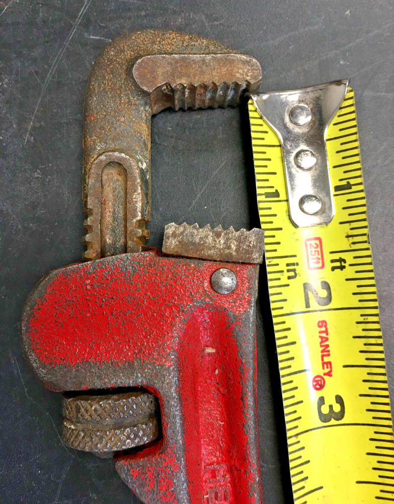 Heavy Duty Adjustable 8" Pipe Wrench Hand Tool Drop Forged