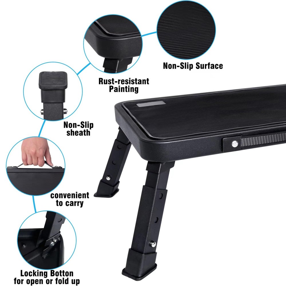 Step Stool, Adjustable Folding Step Stools for Adults and Seniors, Foldable S...