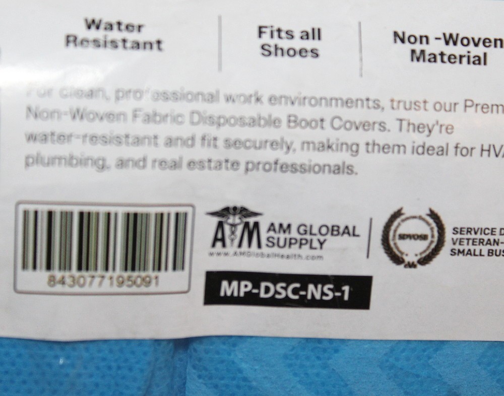 FrontLine 100 Pack Non-Slip Disposable Shoe / Boot Covers X-Large Booties