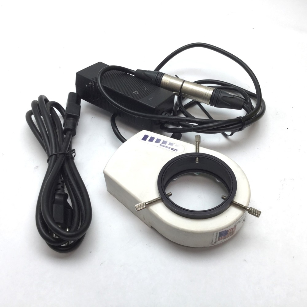 Micro-Lite LV2000 LED Microscope Ring Illuminator, 2.35", 6000k, 100-240VAC