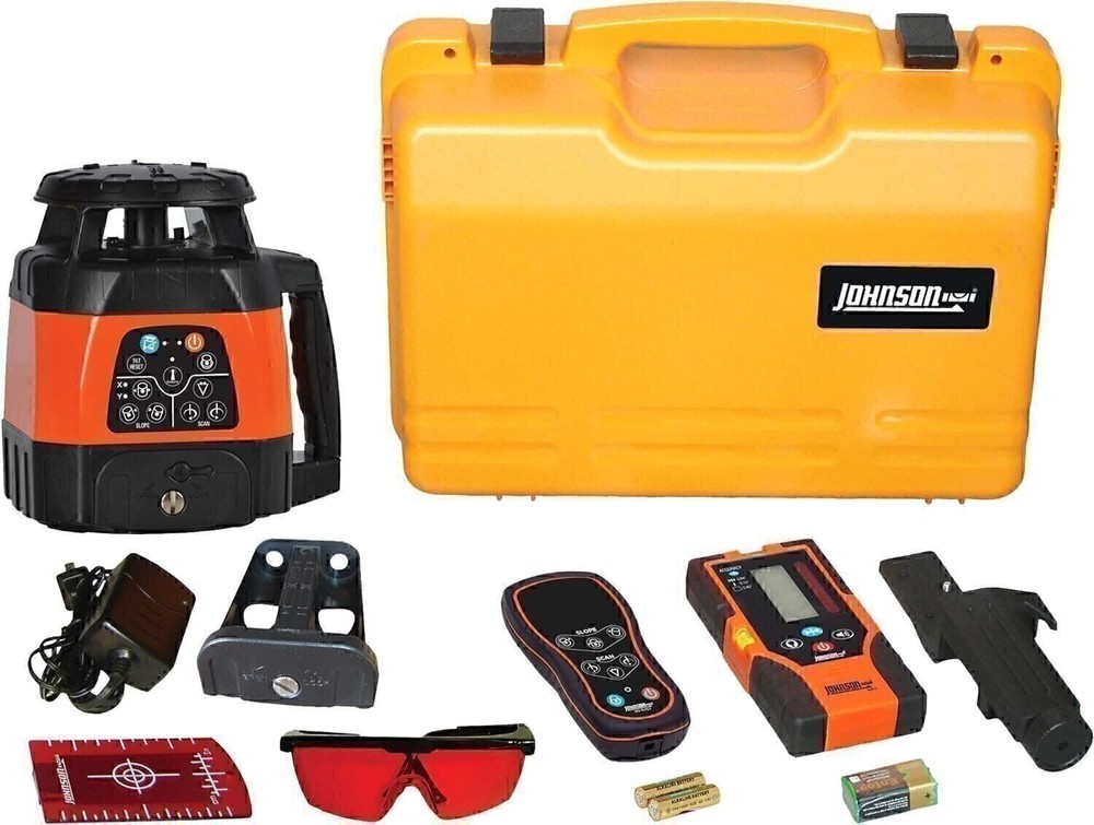 Johnson Level & Tool 40-6529 Electronic Self-Leveling Horizontal & Vertical Kit
