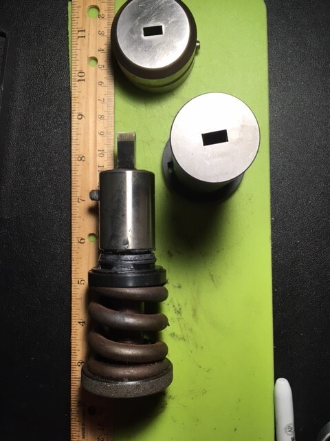 1 1/2 Strippit .182x.394 rectangular punch assembly