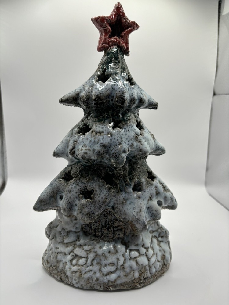 Christmas Tree Tea Light Holder 10 Inches