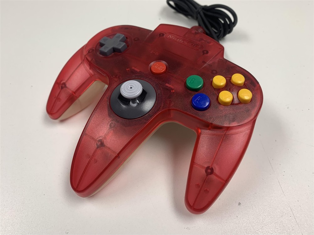 Nintendo 64 N64 Watermelon & Clear Bottom Controller