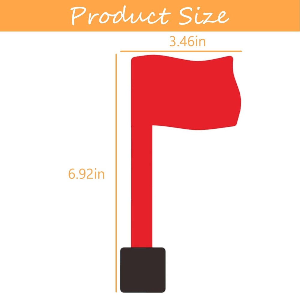 Mailbox Replacement Flag Kit Red Flag for Mailbox Universal Replacement with ...