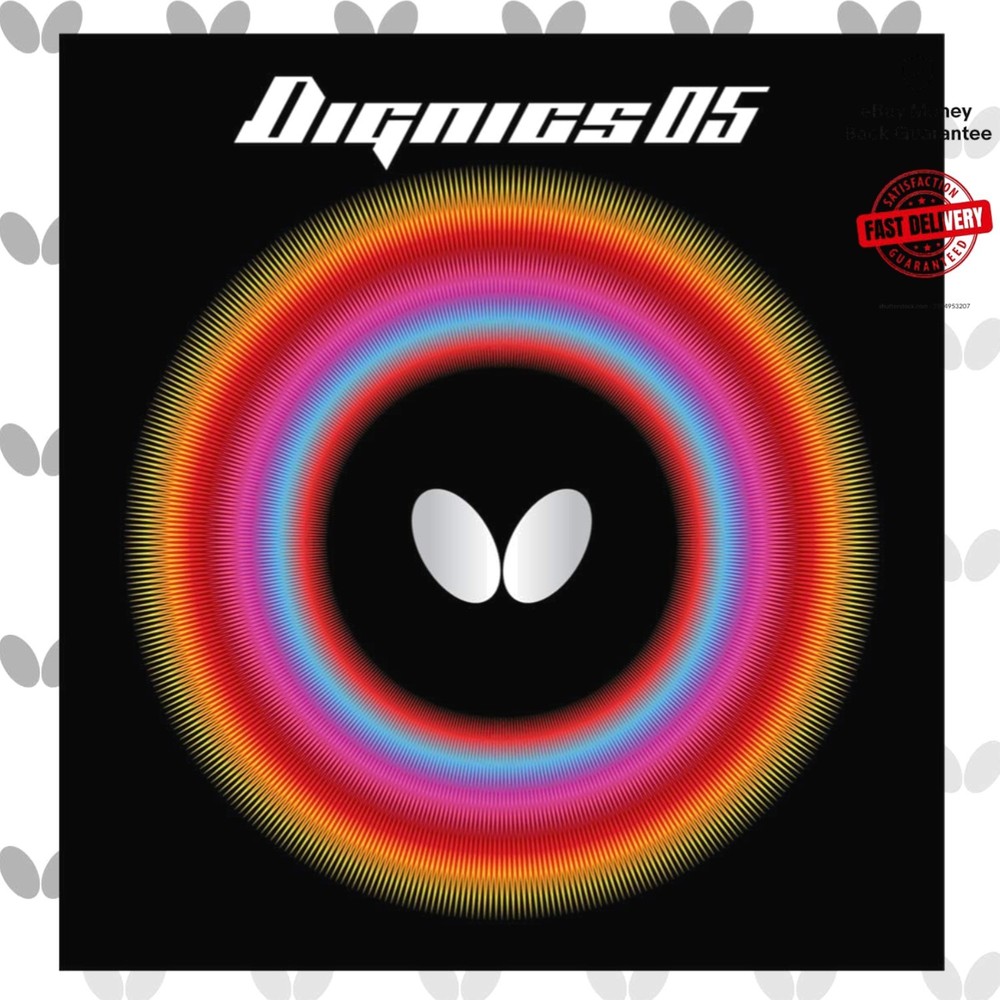 Professional Dignics 05 Rubber | Inverted - Superior Spin & Power | Red/Black