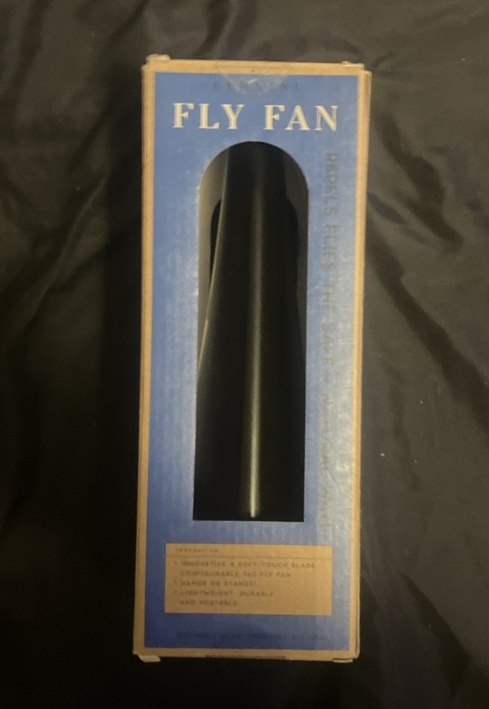 Bernini Fly Fan Soft-Touch Blade Hang or Stand Keep Flies Away From Your Food