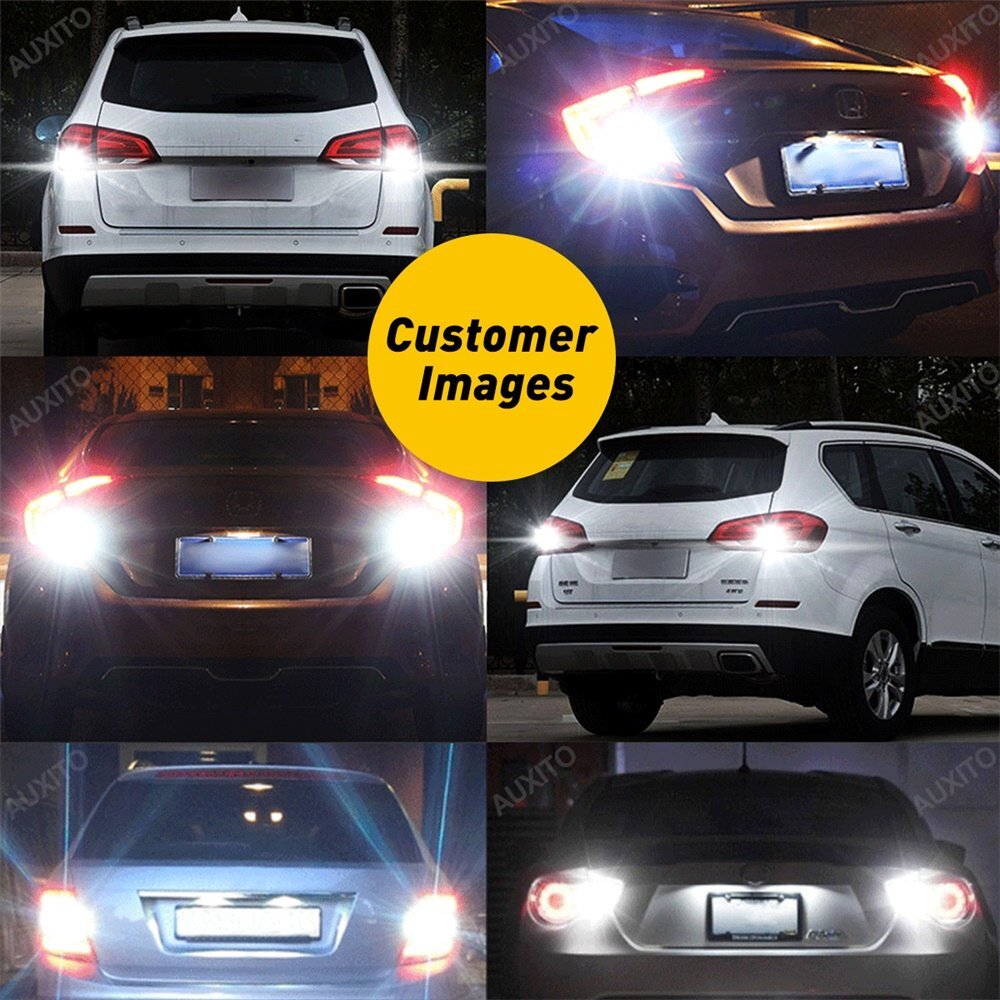 LED Backup Reverse Light Bulbs 921 912 T15 Super Bright Canbus Error Free AUXITO