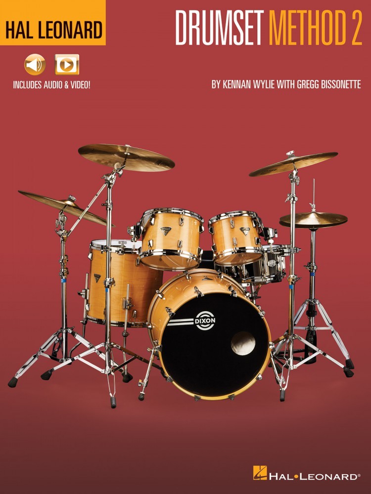Hal Leonard Drumset Method Book 2 Drum Instruction Book with Online 000209865