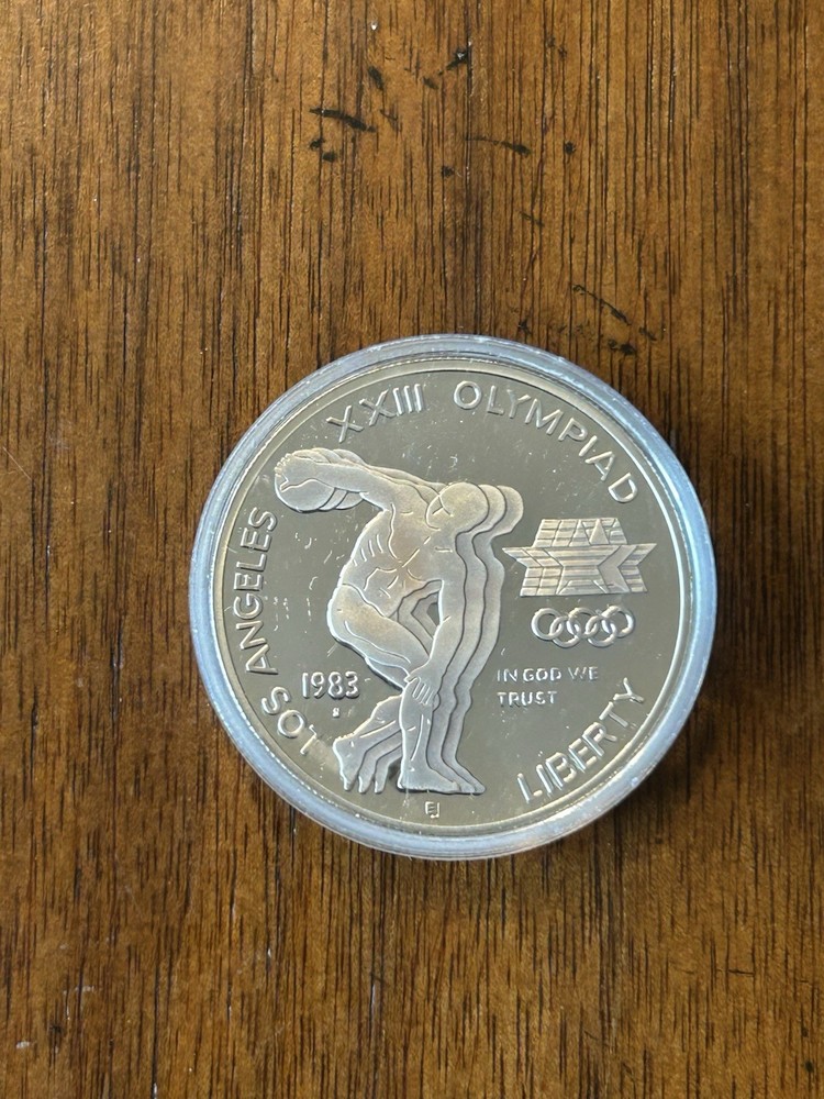 1983S Proof Olympic Silver Commemorative Dollar