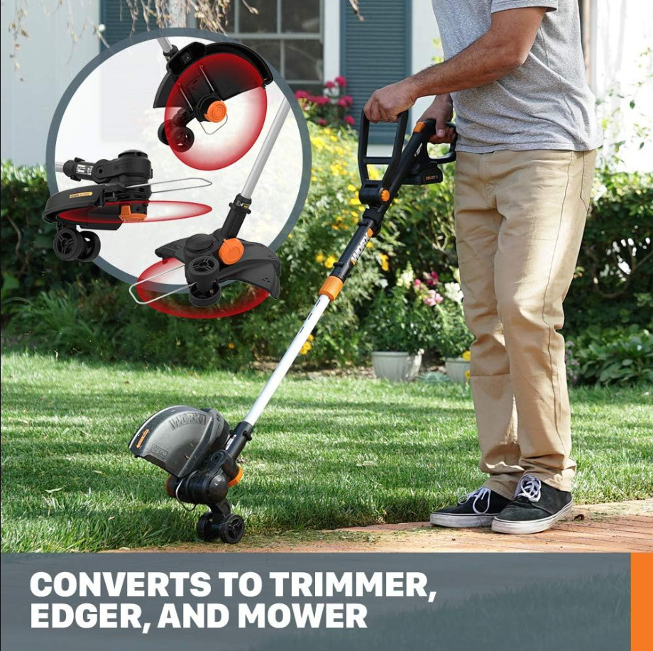 WORX WG170.9 20V Cordless String Trimmer Edger 12" Pivot Head