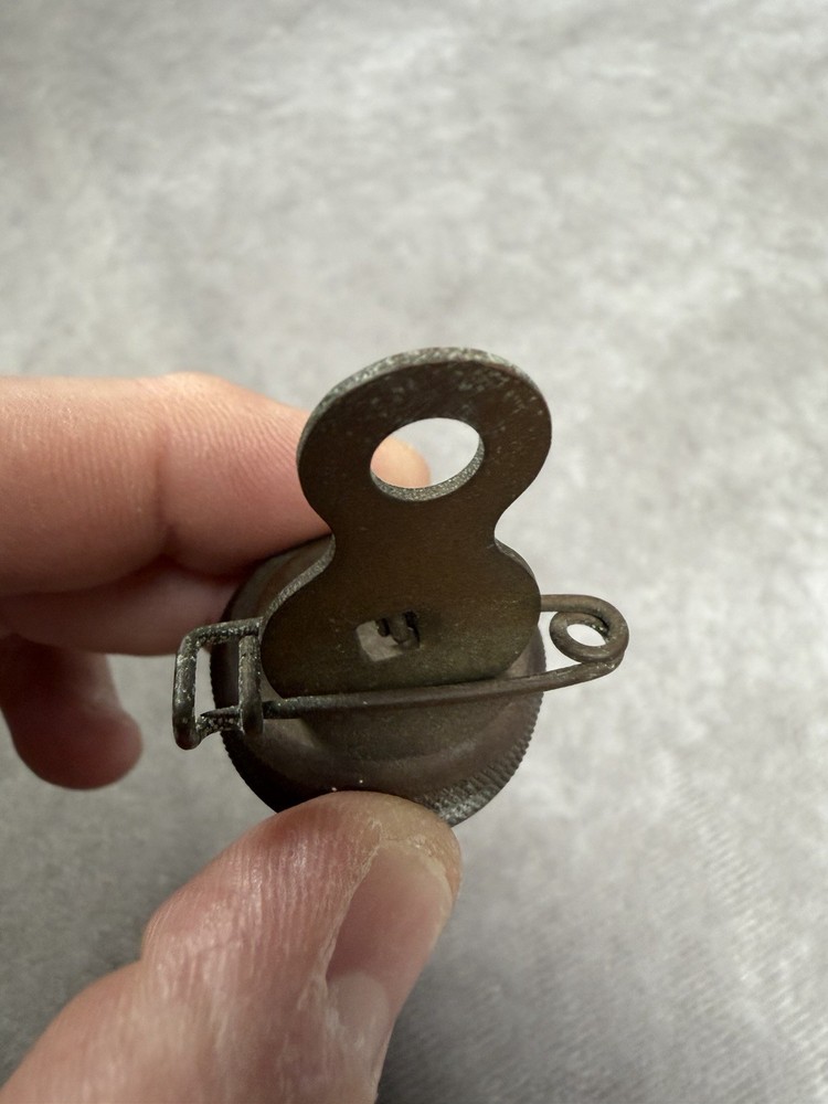 Vintage Marbles Gladstone Mich. Black Face Brass Pin Compass 🧭
