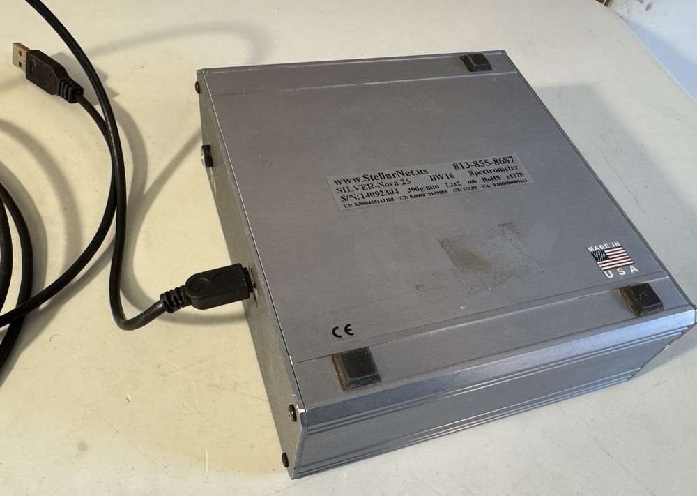 StellarNet SILVER-Nova 25 BW16 Spectrometer + SL1 Tungsten Halogen Light Source