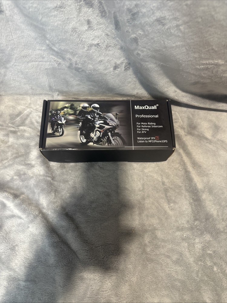 2 Pack MaxQuall ProfessionaL Moto Bluetooth Intercom Interphone Headset Helmet