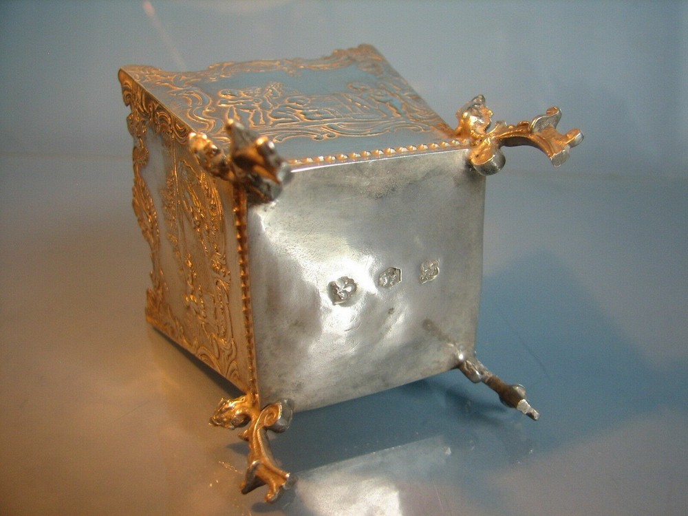 Hanau solid silver miniature dutch toy silver planter pot 68 grams Circa 1900