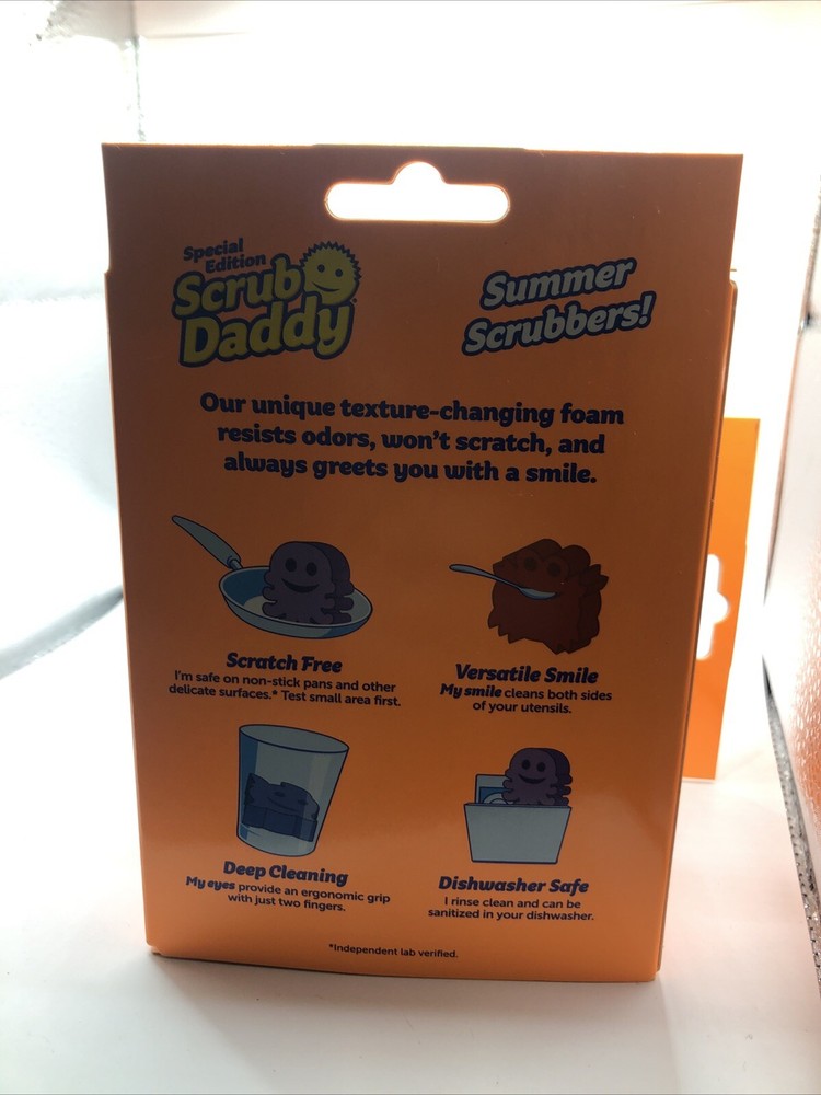 2 Scrub Daddy Beach Buddies Octopus Summer Special Edition FlexTexture Scrubber