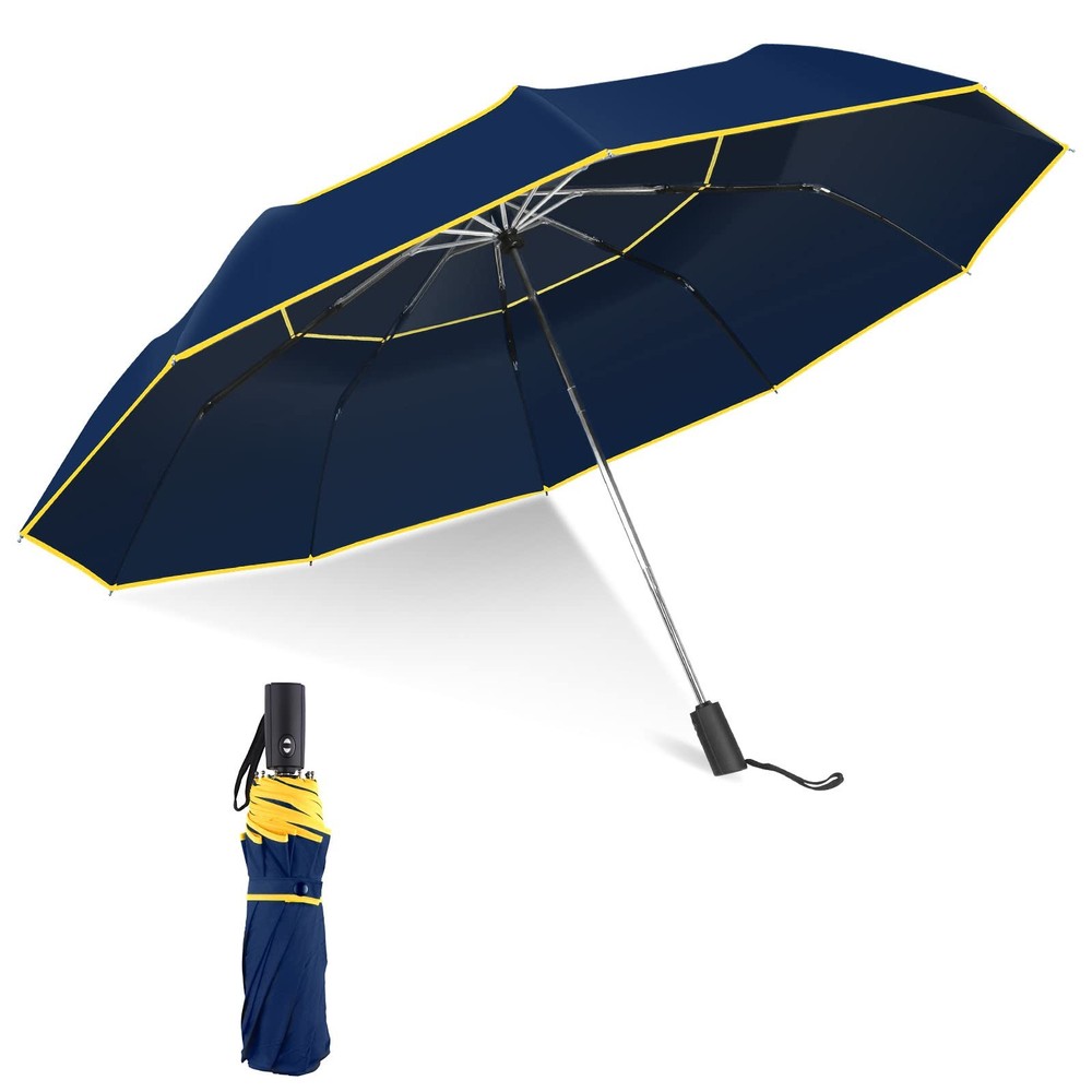 62 Inch Automatic Golf Umbrella - Extra Large Folding, Windproof, Compact, Do...