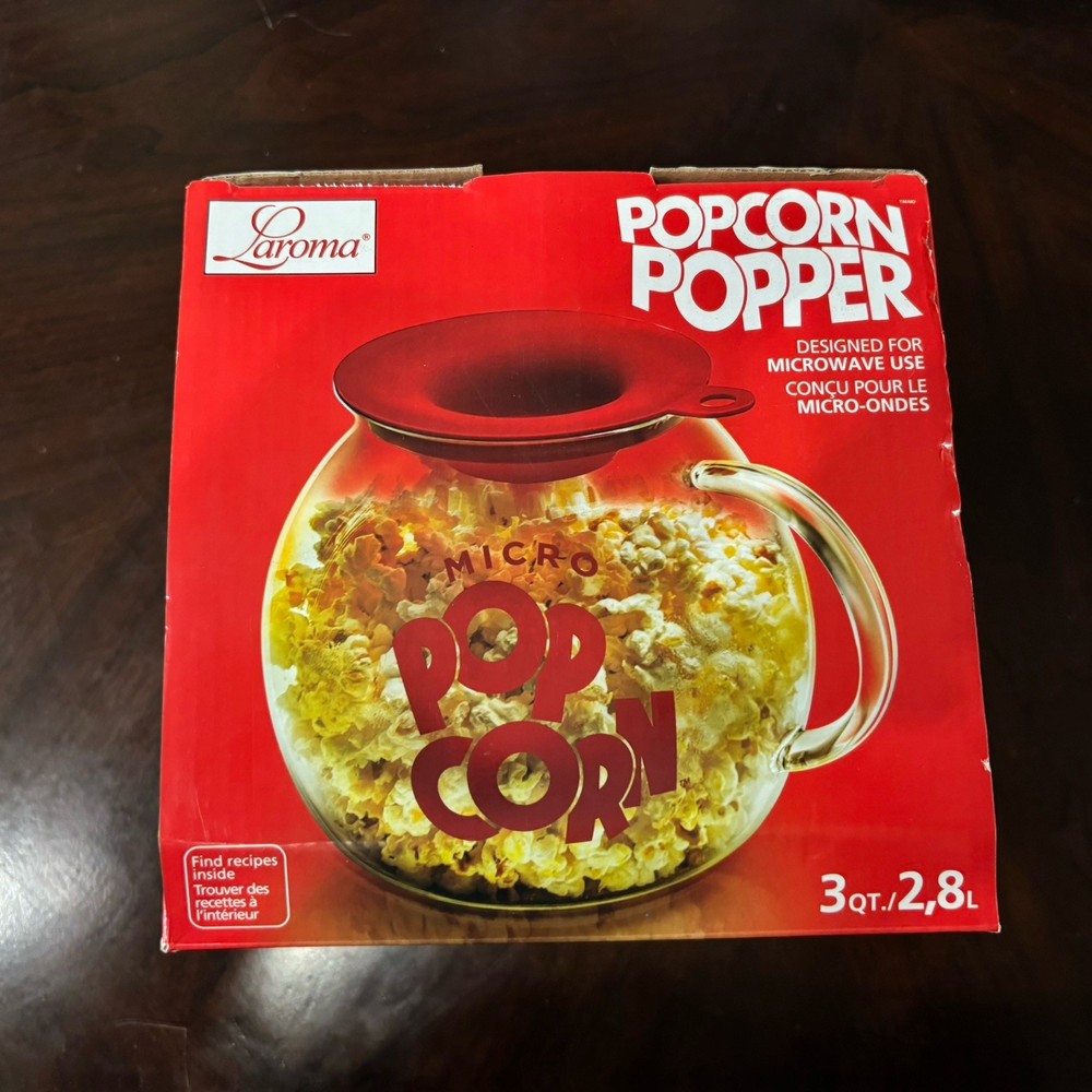 Laroma Popcorn Popper Design For Microwave Use 3 Quart