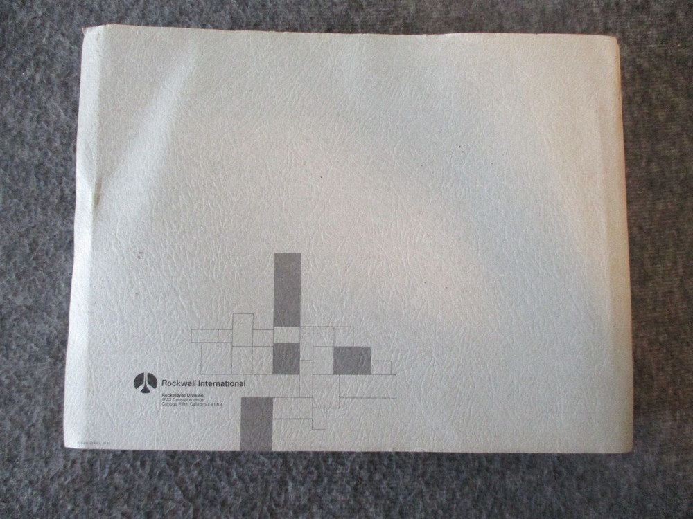 NASA/ROCKETDYNE SPACE SHUTTLE SSME 1980 ENGINE DEVELOPMENT REVIEW+BOOKLET