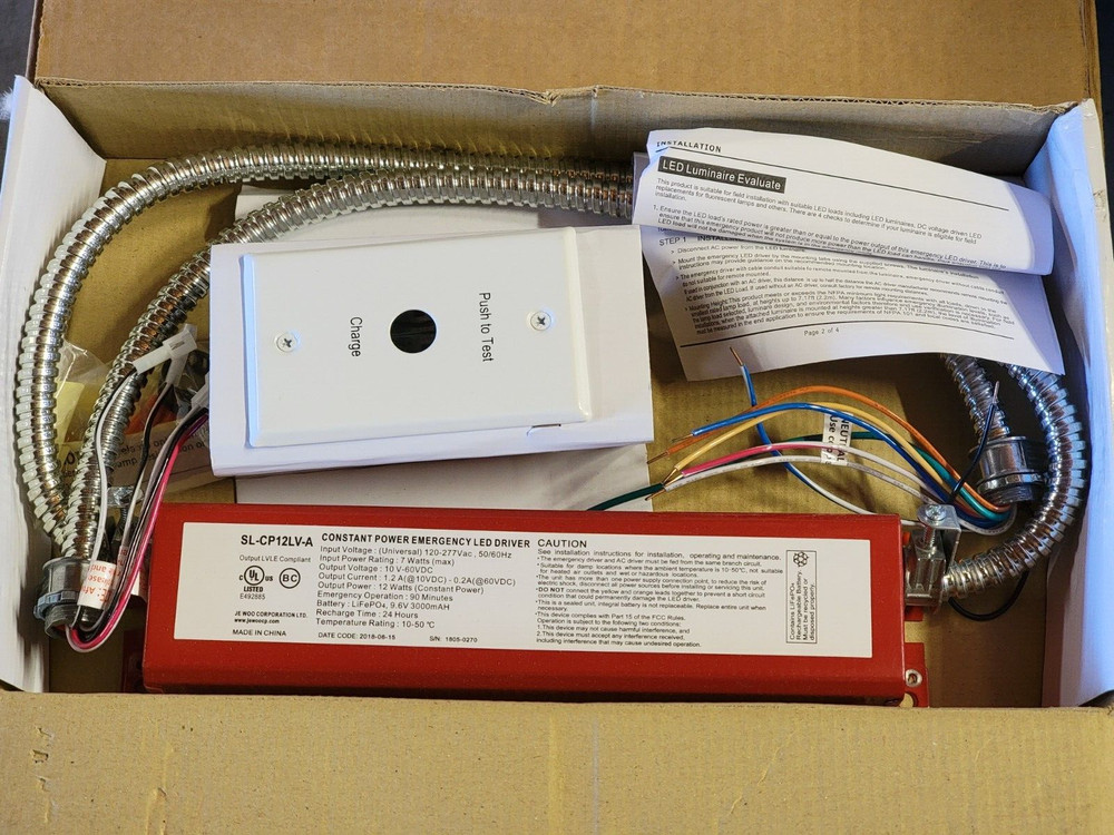 SL-CP12LV-A Constant Power Emergency Lighting LED Driver 120/277V