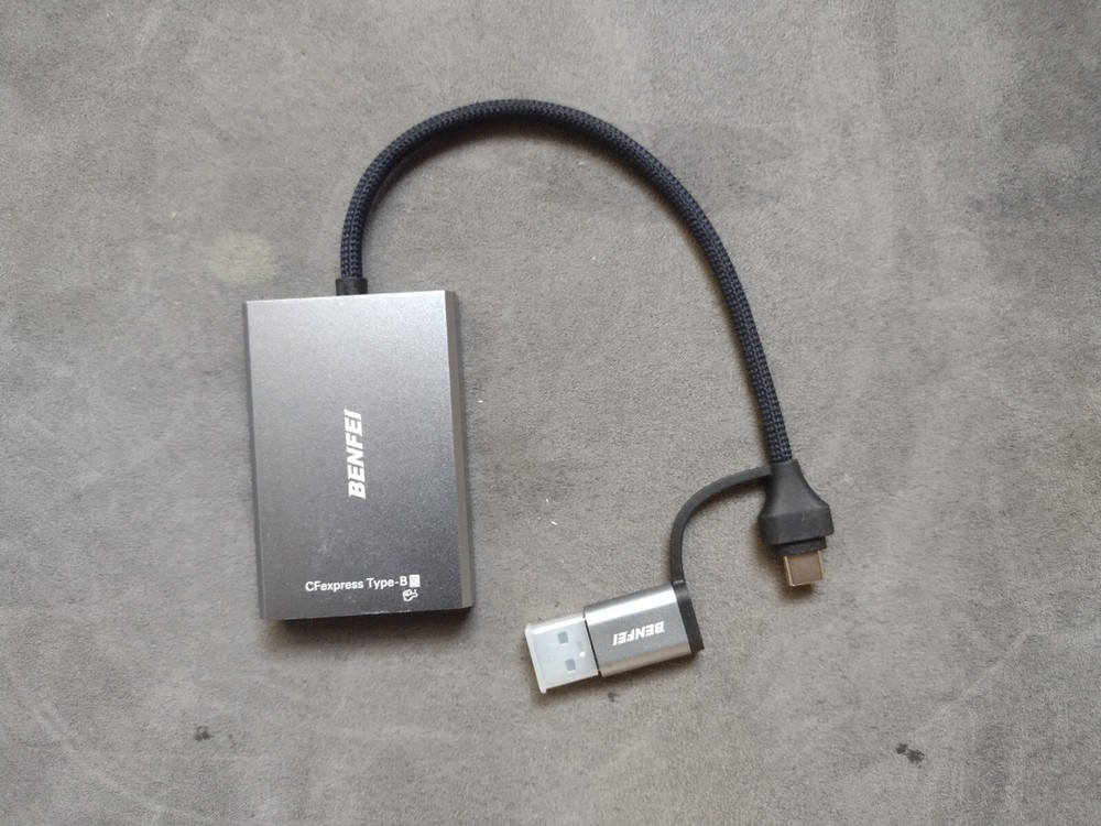 new BENFEI CFexpress Type B Card Reader with USB 3.2 Gen 2 10Gbps USB-C & USB-A
