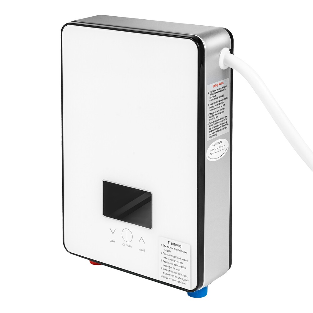 4500W 110V Whole House Electric Tankless Instant Water Heater with Shower Head