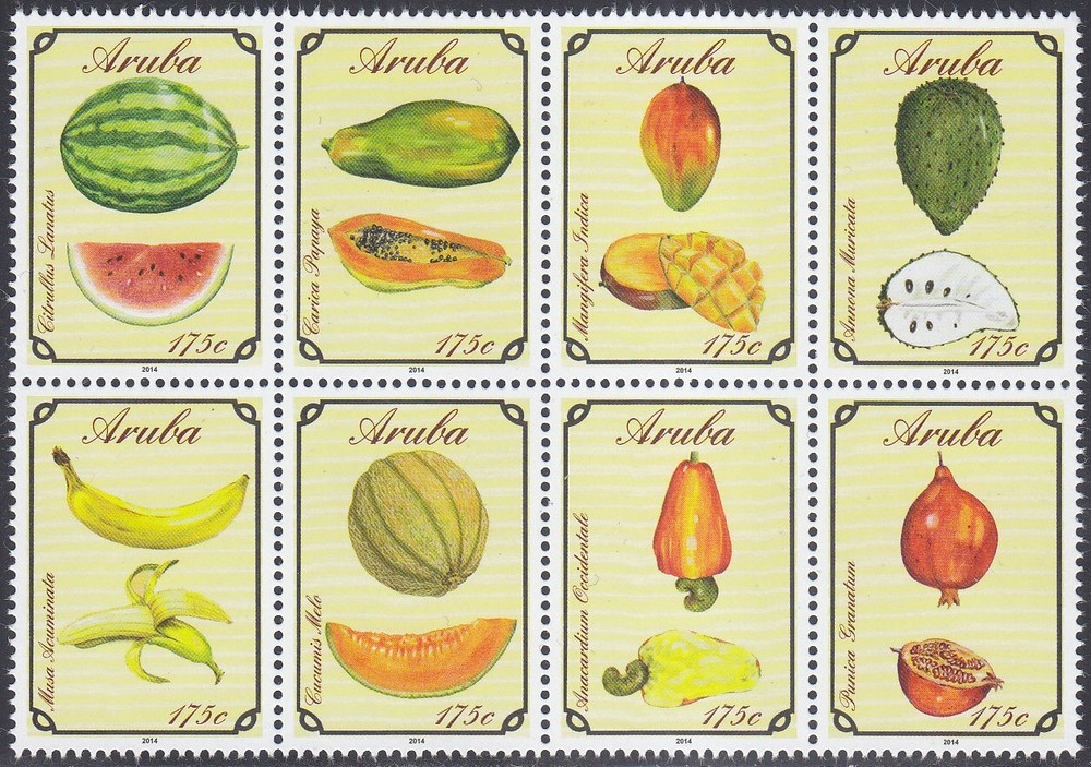 Arubu Issue 2014 (772-779) Fruits