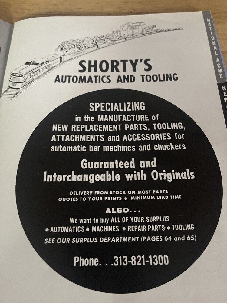Shorty's Automatics and Tooling Catalog