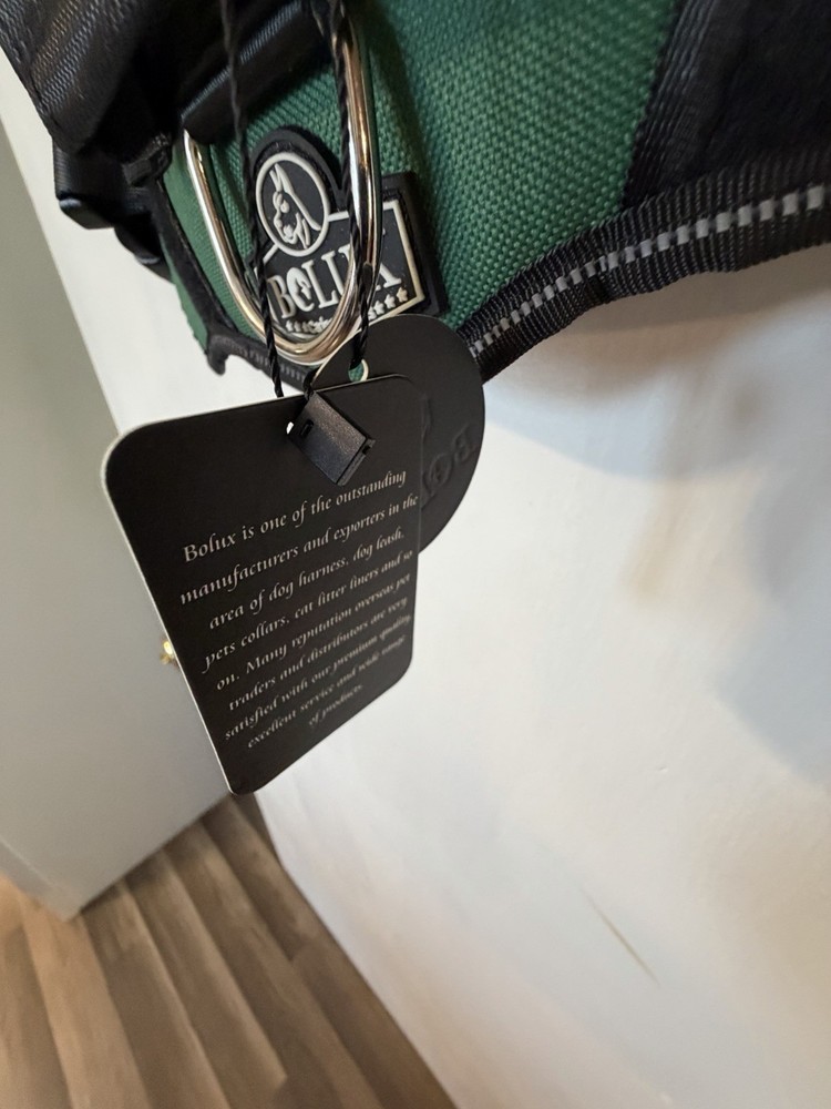 BOLUX Dog Harness, Hunter Green, Size Medium