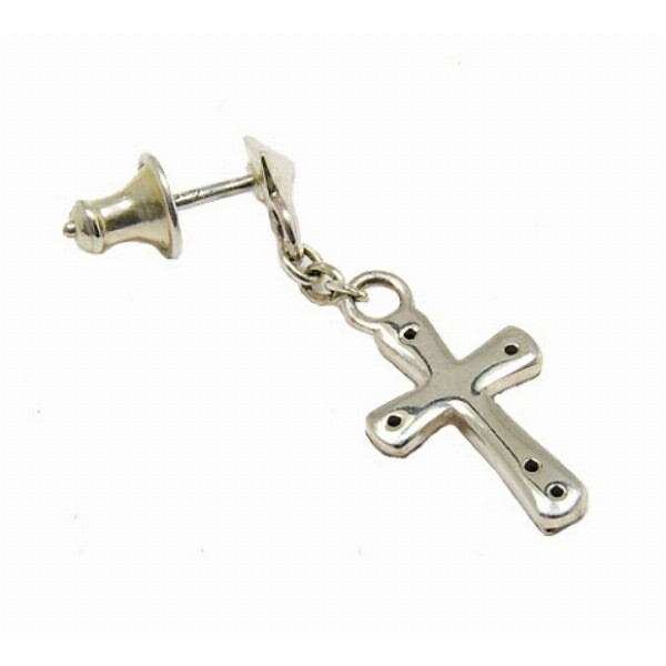 SAINTS Sterling Silver 925 Latin Cross Stud Earrings
