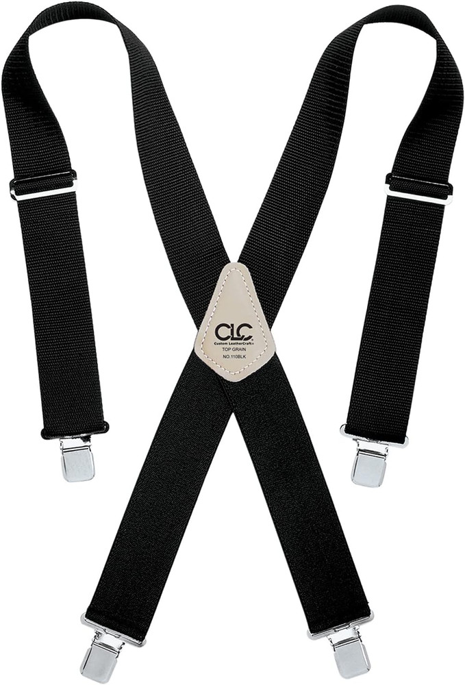 CLC 110BLK Heavy Duty Work Suspenders, Black