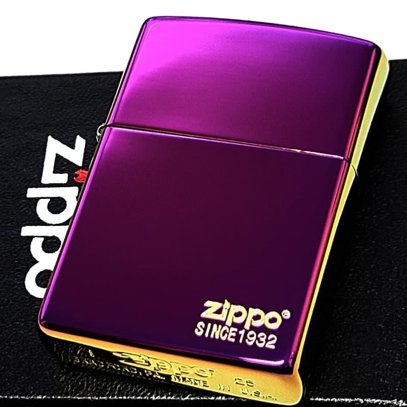 Zippo Aurora Titanium Coated Etched Engraving Regular Lighter