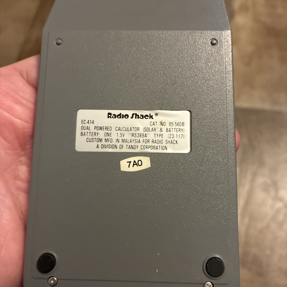 RADIO SHACK Calculator 65-560b EC-414