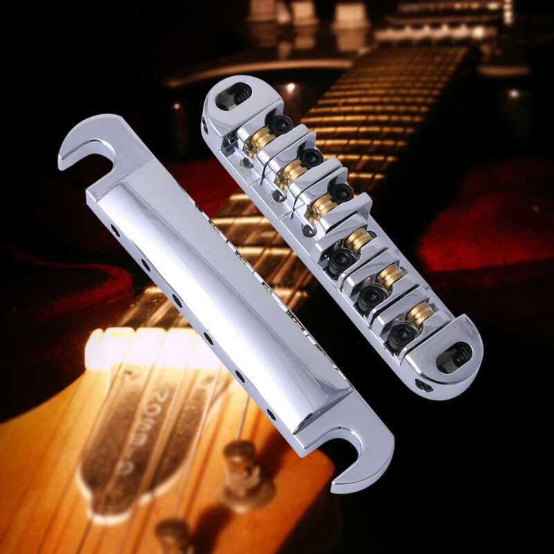 Tune-O-Matic Bridge & Tailpiece Adjustable Roller Saddle for LP SG Les Paul