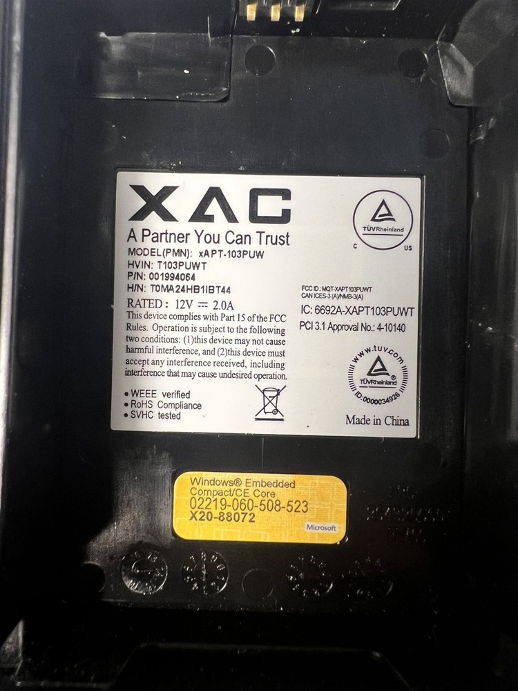 FirstData FD 410 DW Wireless Mobile Payment Processing Credit Card Terminal XAC