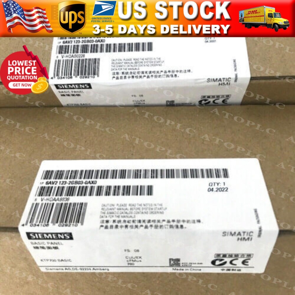 New Siemens 6AV2123-2GB03-0AX0 6AV21232GB030AX0 SIMATIC HMI KTP700 Basic Panel