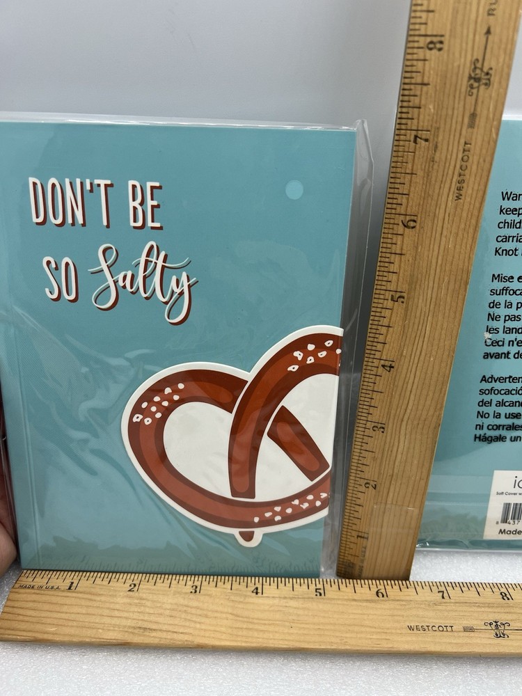 Avocado Guac Salty Pretzel (2 Pack) 5”x7” Notebook Lined Page Planner Diary