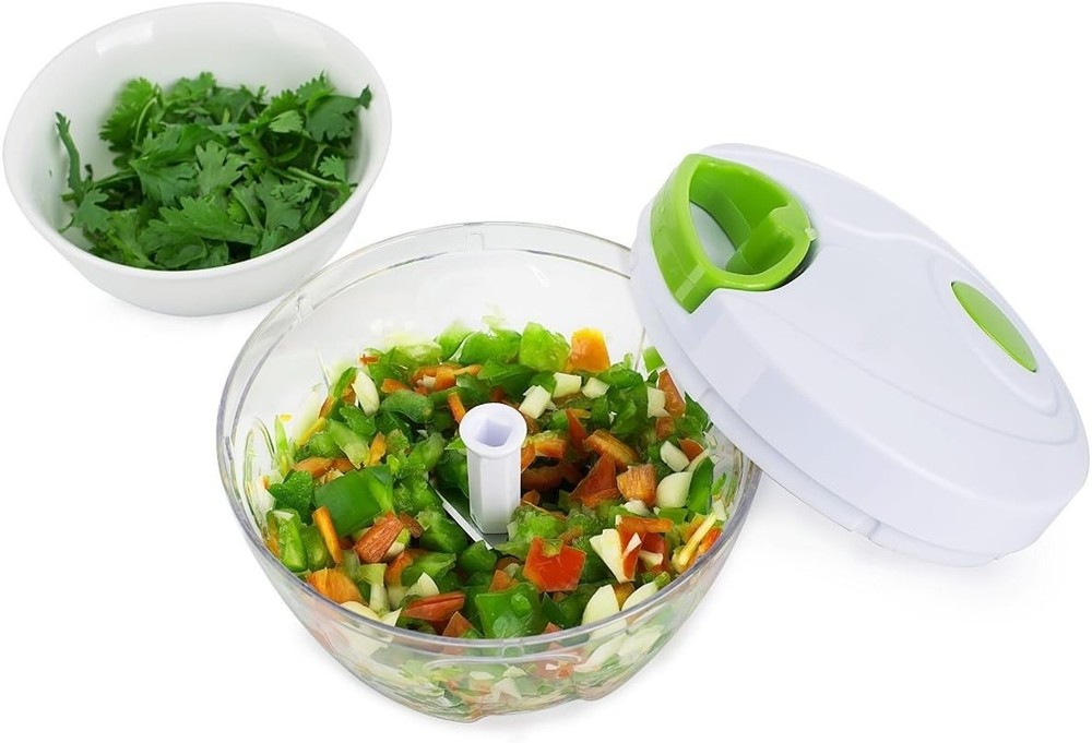 Manual Food Processor - Efficient Mini Pull Chopper, Hand Food Chopper for Easy