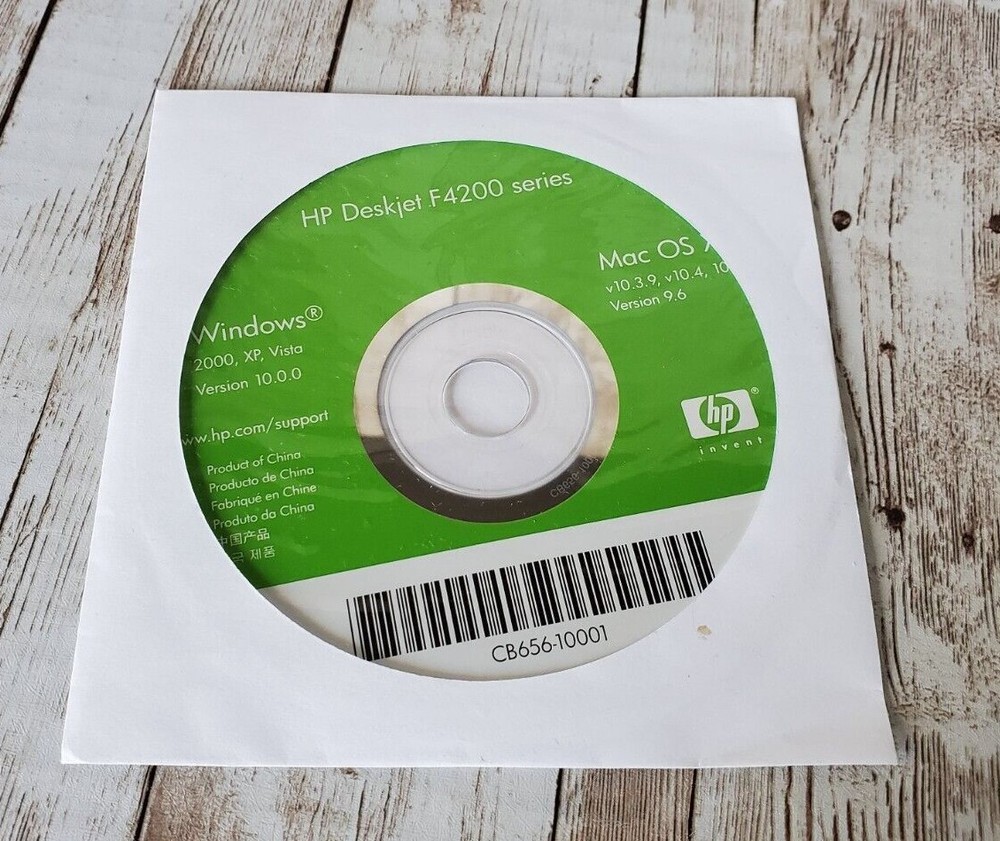 2008 HP Deskjet F4200 Series Printer Windows MAC CD Rom Disc