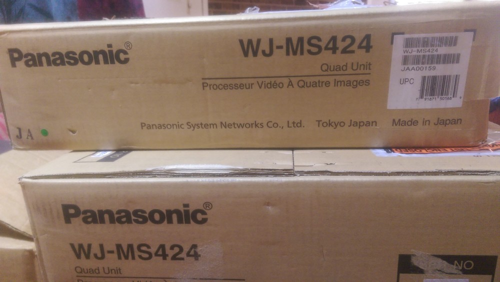 Panasonic WJ-MS424 MS 424 4CH Input Color Quad System Digital Video Multiplexer